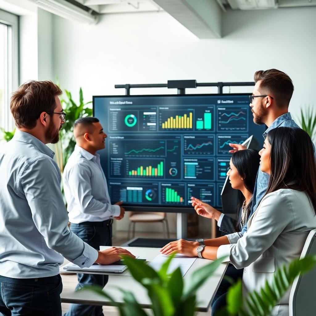 TathyaaIQ team collaborating over analytics dashboards